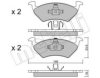 METELLI 22-0978-0 Brake Pad Set, disc brake